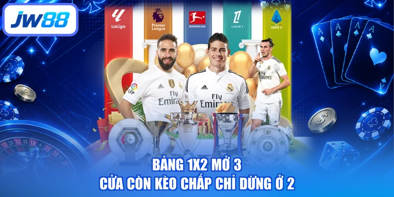 Bảng 1X2 mở 3 cửa còn kèo chấp chỉ dừng ở 2