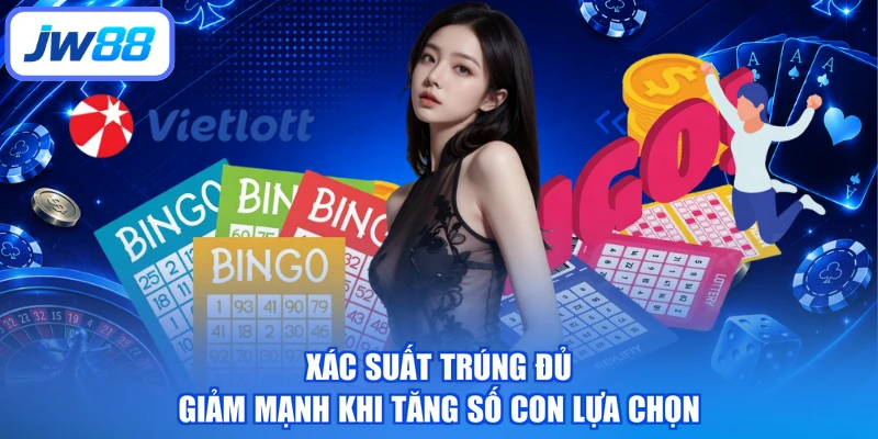 Xác suất trúng đủ giảm mạnh khi tăng số con lựa chọn